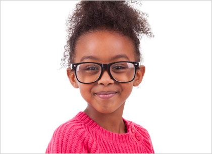 kids eyeglass fitting
